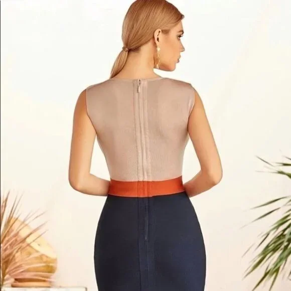 Sleeveless Bodycon Bandage Dress Sexy Tank Knee Length event Evening